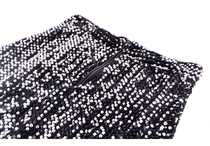 Faldas elegantes con purpurina hasta la rodilla de lentejuelas <span class=keywords><strong>Vintage</strong></span> transpirables de verano para mujer - Product Image 6