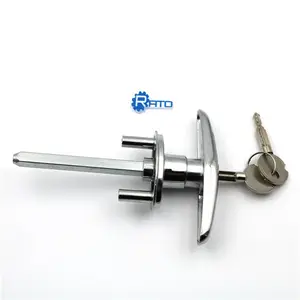 Zinc Alloy Base Lock Industrial Metal Cabinet Universal Garage Door Keyed T handle Lock