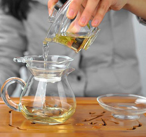 Tazza da tè Gaiwan in vetro <span class=keywords><strong>con</strong></span> coperchio e <span class=keywords><strong>piattino</strong></span>, tazza per infusione Gongfu senza manico - Product Image 3