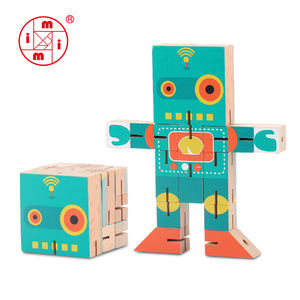 <span class=keywords><strong>Cube</strong></span> de <span class=keywords><strong>casse</strong></span>-tête, puzzle en blocs, homme robot - Product Image 3