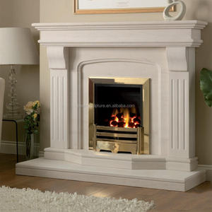 Moderne marmor kamin designs weiß china kalkstein kaminsims
