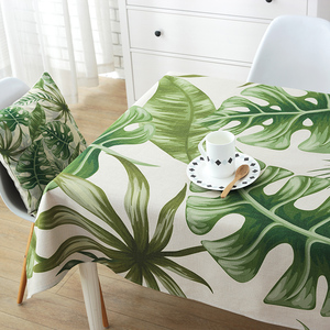 Tropical Leaf Printing <strong>Waterproof</strong> Tablecloth Green Tree <strong>Table</strong> Decoration <strong>Table</strong> <strong>Cover</strong> - Product Image 4