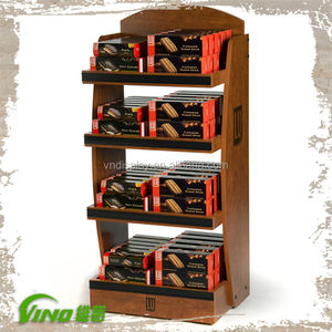 VINO W226 Estante de Almacenamiento de Madera Laminada con Melamina, Exhibidor de Piso para Cerveza, Mueble de Exhibición - Product Image 2