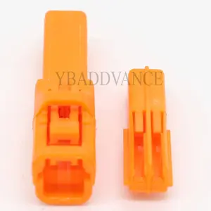 Conector de señal de giro hembra y macho, 2 vías, HC 050 HC .050, naranja