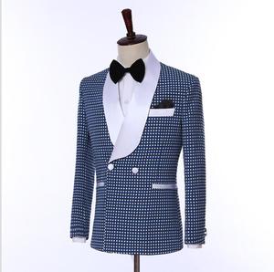 <span class=keywords><strong>Costume</strong></span> <span class=keywords><strong>sur</strong></span> <span class=keywords><strong>mesure</strong></span> pour hommes, demi-toile à double boutonnage, pièces décontractées - Product Image 4
