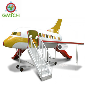 Factory Directly Supplier Popular Children Favorite Fiberglass Airplane Outdoor Playground