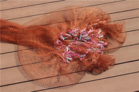 Filet de pêche en Nylon Multifilament, pour lancer, avec cordon de serrage, Style japonais, 1 pièce