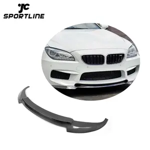 BMW F06 F12 F13 M6 2014 UP用Vスタイルカーボンファイバーフロントリップ