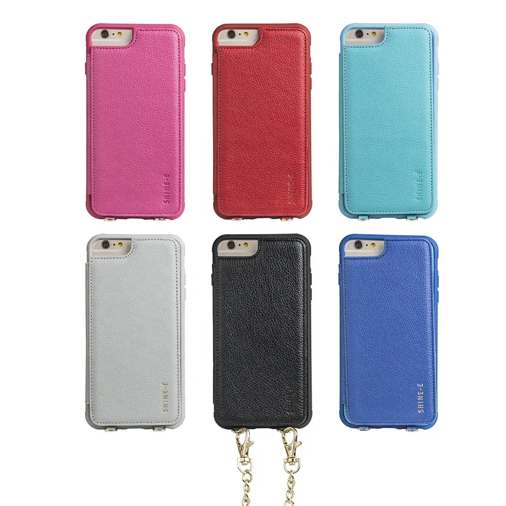 대 한 iphone universal 6/7/8 6 plus/7 plus/8 마력 stylish trendy latest 끈 가죽 크로스 바디의 셀 Phone Case 와 목걸이