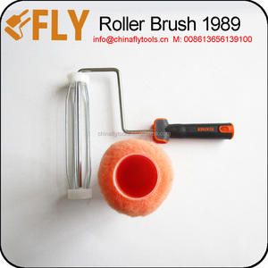 Op Maat Gemaakte Oem Ondersteuning-Diy Kwaliteit Gele Blauwe Streep Polyester Materiaal Bovenste Schroef Beugel Verf <span class=keywords><strong>Roller</strong></span> Kwast Kwaliteitsproduct - Product Image 5