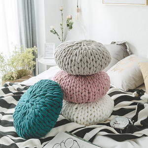 Sfy fait à la main, Super épais, tricoté, plaid en laine mérinos pour la décoration du canapé et du lit