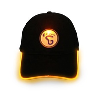 Chapeaux à lentilles clignotantes à LED avec logo personnalisé chapeaux lumineux