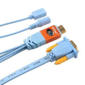 <span class=keywords><strong>Cable</strong></span> USB VGA SaiKang, Mejor Precio, 1m 5m 10m, Código de Color, <span class=keywords><strong>Cable</strong></span> de Alimentación USB, 3.5mm, Estéreo Macho, <span class=keywords><strong>Cable</strong></span> <span class=keywords><strong>HDMI</strong></span> - Product Image 3