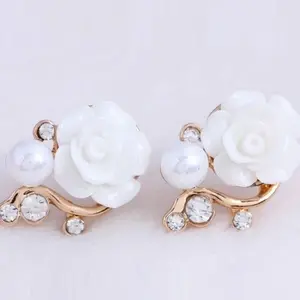 Korean style earring jewelry rose style earring stud wholesale