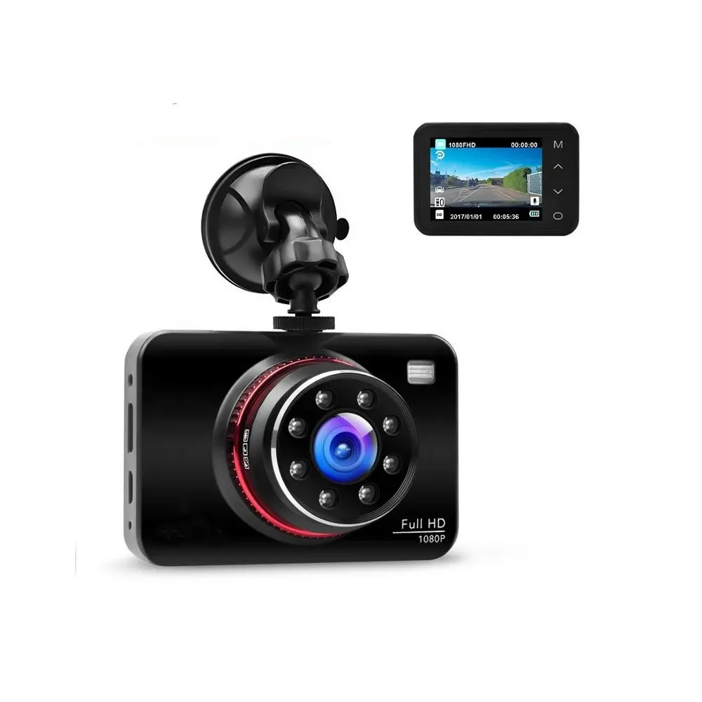 Video camera auto, 2.7 inch IPS touchscreen 1080 p Full HD WDR 8 IR LED parking monitor super nachtzicht auto camera dvr