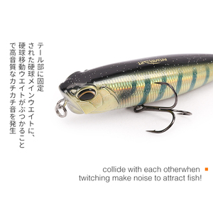 Tsurinoya เหยื่อตกปลา DW58 Topwater,เหยื่อล่อแบบแข็ง110มม. 20.5กรัม - Product Image 4