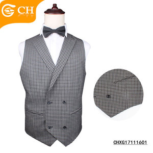 เสื้อกั๊กผ้าฝ้ายลายทางมีกระเป๋า - Product Image 5