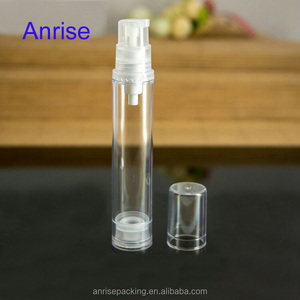 Thiết Kế Mới 5Ml 10Ml 15Ml Refillable Mỹ Phẩm Kem Bơm Không Có Không Khí Mẫu Chai Container Với Nắp Trong Suốt - Product Image 5