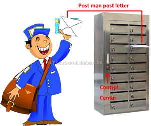 Boîte aux <span class=keywords><strong>lettres</strong></span> en acier inoxydable pour colis, service postal, boîte aux <span class=keywords><strong>lettres</strong></span> de livraison, boîte aux <span class=keywords><strong>lettres</strong></span> à 18 <span class=keywords><strong>portes</strong></span>, boîte aux <span class=keywords><strong>lettres</strong></span> en métal - Product Image 1