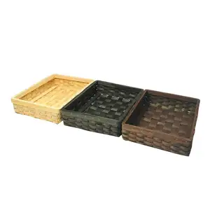 Factory Wholesale Wooden Storage Basket Cheap Handmade Fruit Wood Wooden Basket