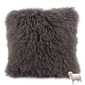 Fabrika yeni Moğol yün kıvırcık kuzu shearlıng kürk yastık - Product Image 1