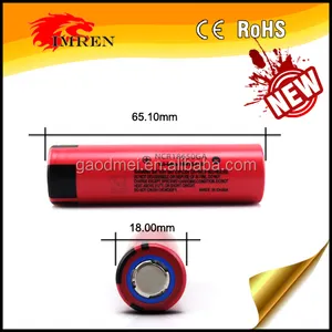 Flat Top auténtico Sanyo NCR 18650GA Sanyo 18650 3500 mAh 3.7 V li-ion batería Sanyo 3500 mAh