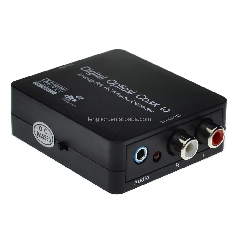 AC-3 Digital D2A DTS 5.1 Saluran SPDIF Toslink Dekoder Suara Audio Ekstraktor RCA 192K untuk Teater Rumah PC Laptop Pemutar HD