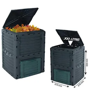 Venda quente Eco-Friendly e durável Composter Outdoor Jardim Compostagem Atacado Plastic Compost Bin