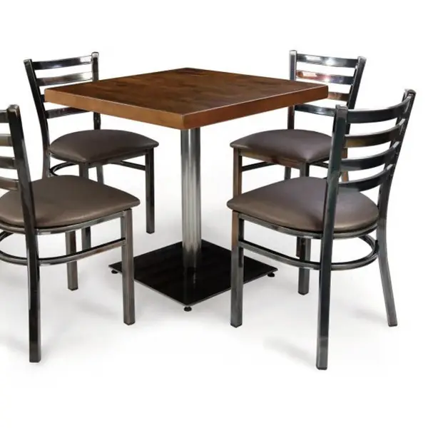restaurant table and chairs for hot sale
