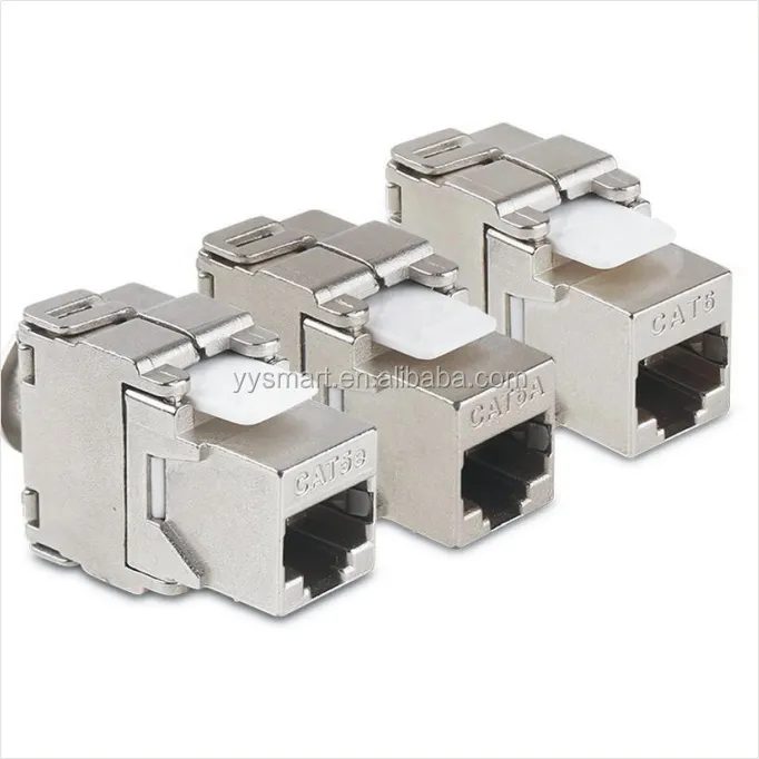 RJ45 CAT.6ATooless Keystone Jack FTP