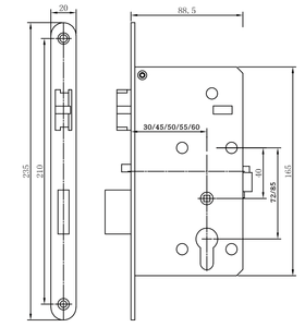 Ygs <span class=keywords><strong>tcp</strong></span> אלחוטית הזזה דלת חדר מלון ידית מנעולים הביתה דירה טביעת אצבע אפליקציה - Product Image 5