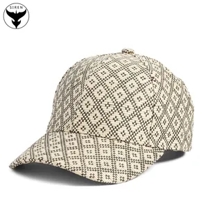 Siren High Quality Outdoor Sport Straw Customised Baseball Caps Brand Name