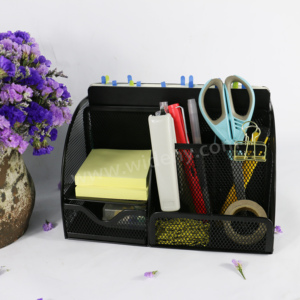 Organiseur de <span class=keywords><strong>bureau</strong></span> en fer forgé noir, fournitures de <span class=keywords><strong>bureau</strong></span> en fil de fer organiseur de dossier pour Table, organiseur de <span class=keywords><strong>bureau</strong></span> - Product Image 5