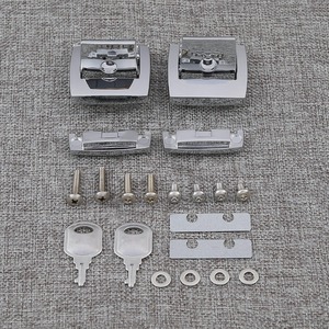 TCMT XF2906365-01-E Kits de couvercles de loquet pour Tour Pack Pak chromés pour <span class=keywords><strong>Harley</strong></span> Touring Road King 1988-2013 - Product Image 2