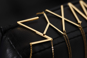 Collana con Lettera in Acciaio Inossidabile Gioielli Boutique all'Ingrosso - Product Image 2