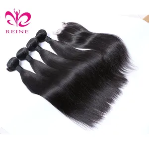 Brazilian straight 1/3/4 Pcs Hair Weaving Remy Hair Bone Straight Human Hair Extension from Raw supplier origin Vietnam