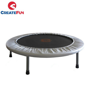 CreateFun זול 38 Inch 40 Inch מקורה מבוגרים נייד מתקפל Rebounder מיני כושר התעמלות Trampolin עם מעקה ידית - Product Image 4