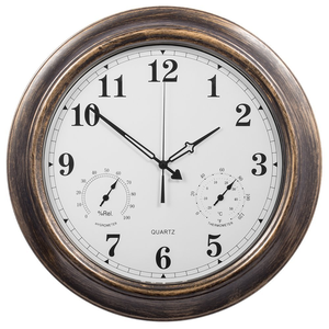 UniQ M1801 <span class=keywords><strong>Horloge</strong></span> murale moderne vintage de 18 pouces avec plaque épaisse de 25 mm, grande <span class=keywords><strong>horloge</strong></span> en métal silencieuse à quartz, étanche pour l'extérieur et la <span class=keywords><strong>piscine</strong></span> - Product Image 3