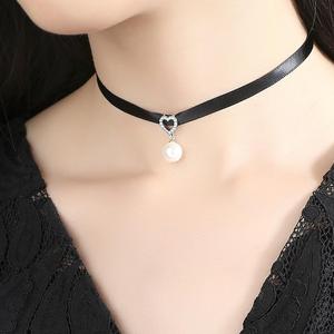 BAGREER SCN070 Ultimi Disegni Di Gioielli Moda Grande Collana Del Choker Collo di Cuoio Dichiarazione Con Zircone - Product Image 6