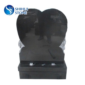 Каменные резные розы в форме сердца надгробия для могил - Product Image 4