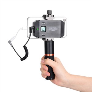 <span class=keywords><strong>COMICA</strong></span> <span class=keywords><strong>CVM</strong></span>-WS50 NOUVELLE Cravate Microphone Sans Fil pour Smartphone avec Ordinaire Poignée - Product Image 4