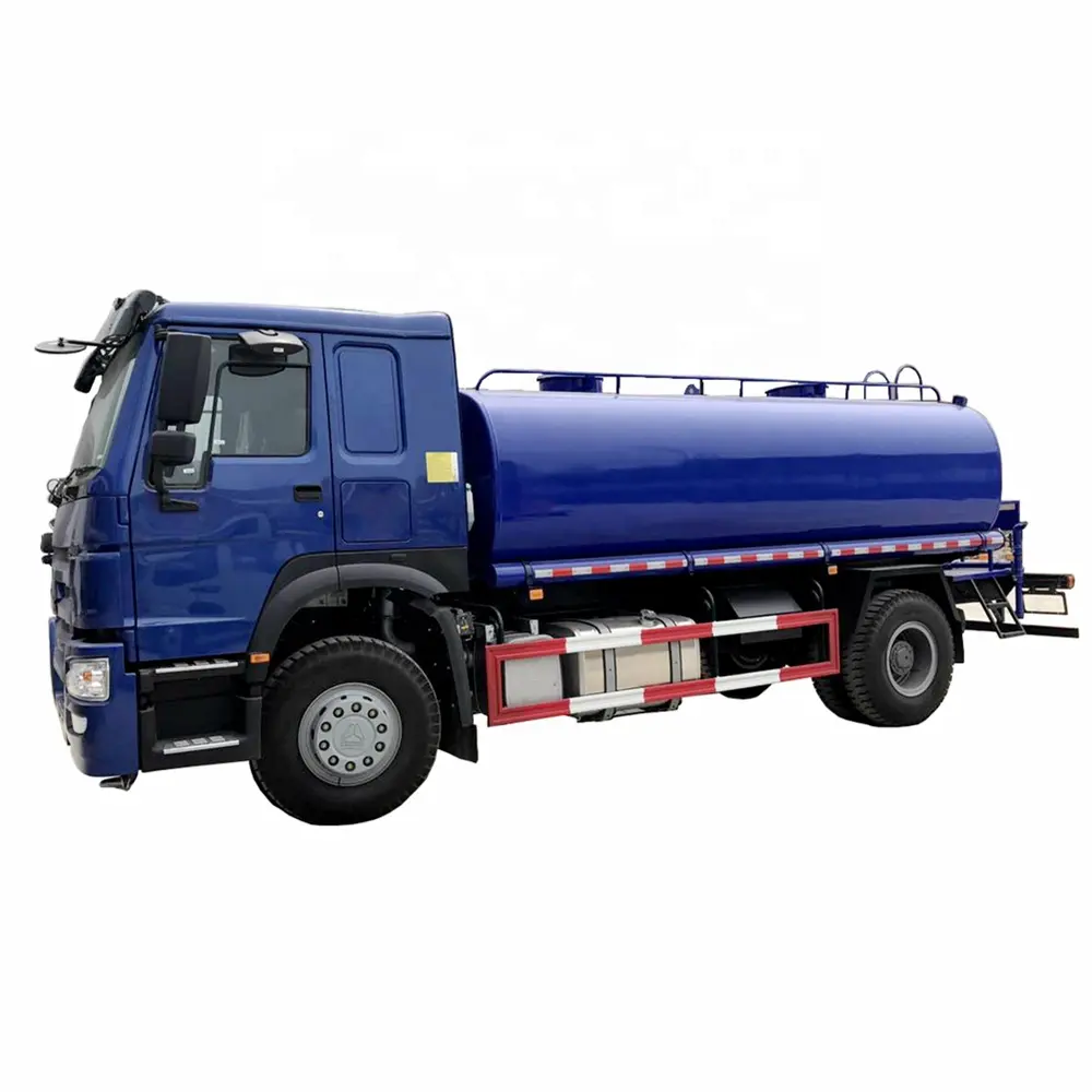 Heavy Duty HOWO 4x2 290HP 15M3 15000L รดน้ำรถบรรทุกถังน้ำ