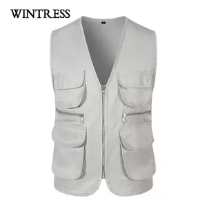 good quality uniform work waistcoat vest with pocket man sleeveless cheap safety work vest