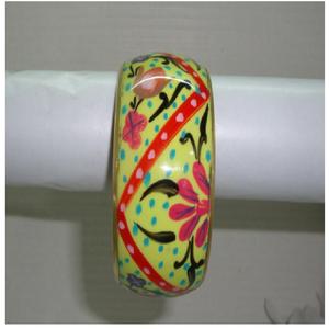 ขายส่งกําไลข้อมือทองเหลืองหรูหราแบบกําหนดเองพร้อมงานทาสีด้วยมือ - Product Image 1