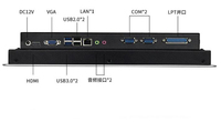 PC industriel tout-en-un sans ventilateur avec écran tactile de 10,4 pouces, barebone avec processeur Bay Trail J1900 J4125 J6412, OEM/ODM IPC