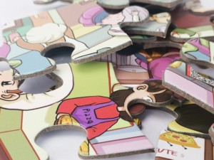 Prix de gros, logo personnalisé imprimé, marque privée OEM, <span class=keywords><strong>puzzle</strong></span> en papier de 15 pièces avec boîte en papier <span class=keywords><strong>pour</strong></span> enfants et adultes - Product Image 5