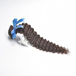 Descuento grande rizado profundo indio virginal del pelo humano clip en extensiones de cabello para afroamericano - Product Image 3
