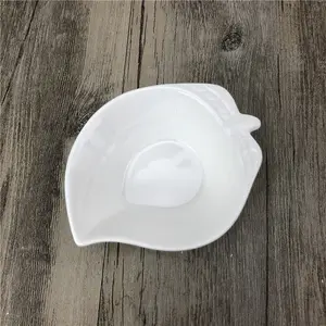 Molho prato de porcelana branca preço barato para o restaurante usados