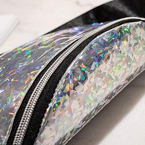 Riñonera luminosa con cinturón elástico, paquete de pecho de cuero PU con láser holográfico de neón brillante, riñonera Bling Night <span class=keywords><strong>Running</strong></span> Girl para exteriores - Product Image 4