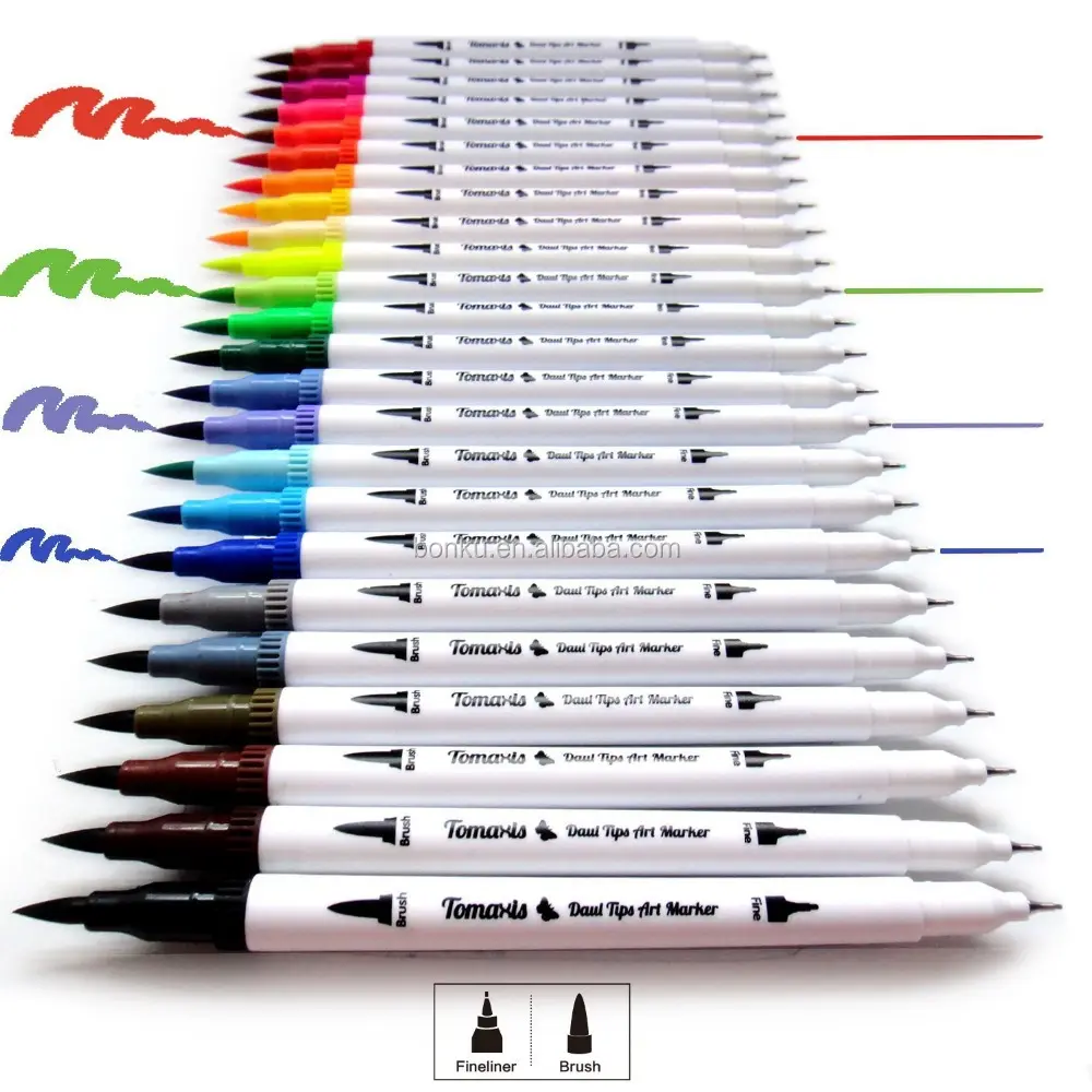 0.38 millimetri ago della penna linea sottile di disegno da colorare fineliner penna scarabocchi schizzo penna